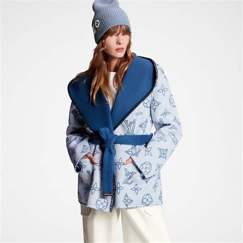 louis vuitton cloak|Louis Vuitton reversible long hooded wrap.